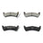 DuraGo BP666C Disc Brake Pad Set - Rear
