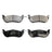 DuraGo BP674C Disc Brake Pad Set - Rear