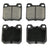 DuraGo BP709MS Disc Brake Pad Set - Rear