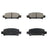 DuraGo BP770C Disc Brake Pad Set - Rear