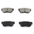 DuraGo BP813C Disc Brake Pad Set - Rear
