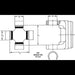 Dana Spicer 5-760X Drive Axle Shaft Universal Joint - Front Axle at Wheels