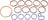 Dorman 615-188G Engine Intake Manifold Gasket Set - Upper