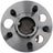 Dorman 951-836 Wheel Bearing and Hub Assembly - Rear