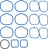 Victor Reinz 11-10670-01 Engine Intake Manifold Gasket Set - Lower and Upper