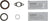 Victor Reinz 19-10212-01 Engine Crankshaft Seal Kit - Front