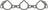 Victor Reinz 71-53654-00 Engine Intake Manifold Gasket - Lower