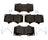 Raybestos MGD976CH Disc Brake Pad Set - Front