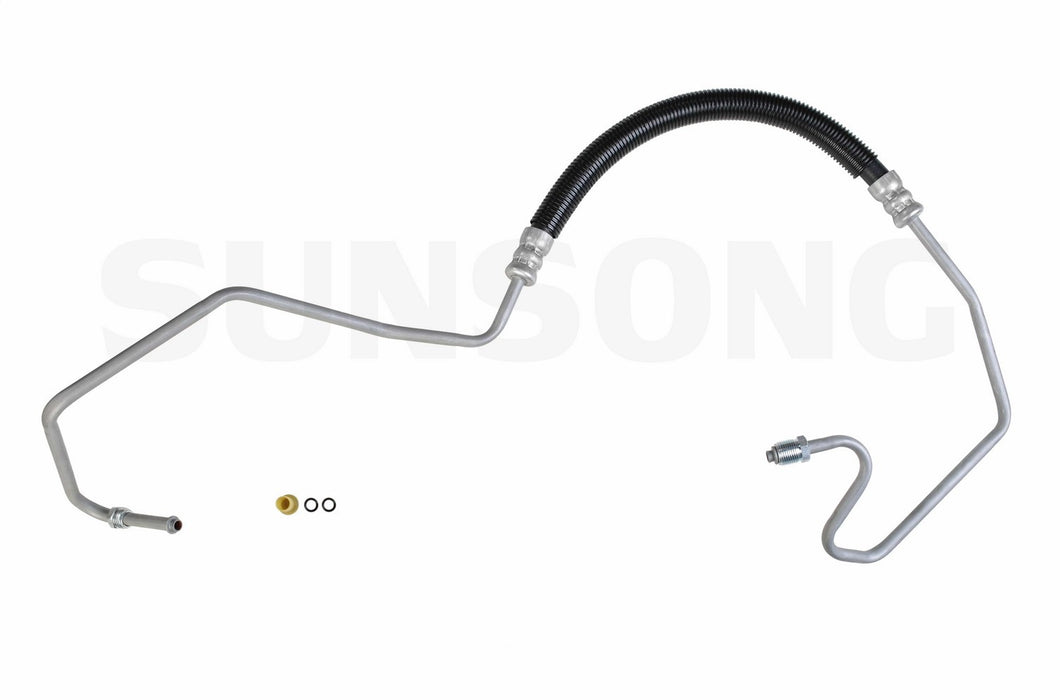 Sunsong 3401375 Power Steering Pressure Line Hose Assembly - Hydroboost To Gear