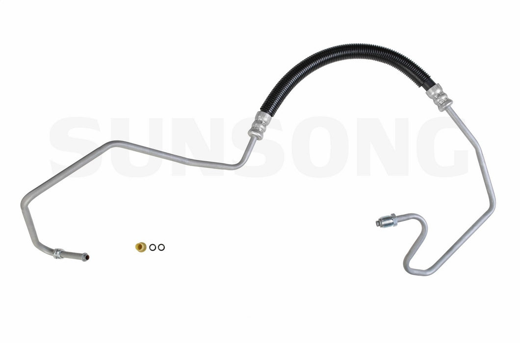Sunsong 3401375 Power Steering Pressure Line Hose Assembly - Hydroboost To Gear