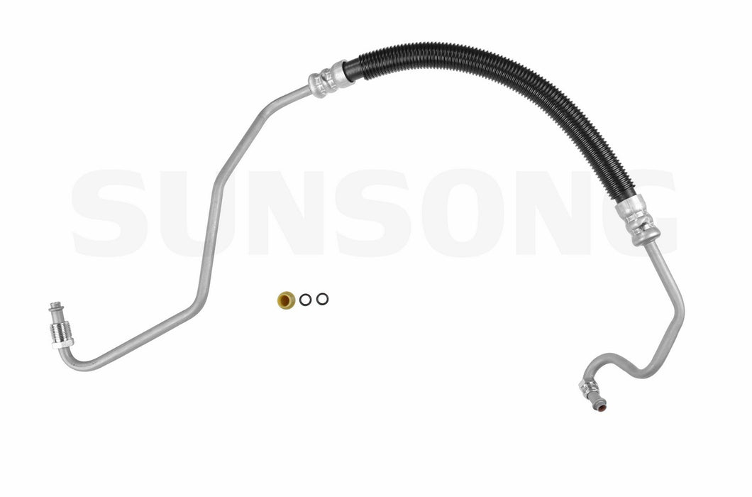 Sunsong 3401522 Power Steering Pressure Line Hose Assembly - Pump To Hydroboost