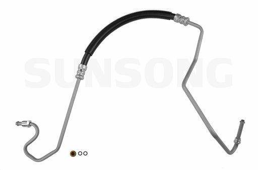 Sunsong 3401543 Power Steering Pressure Line Hose Assembly - Hydroboost To Gear