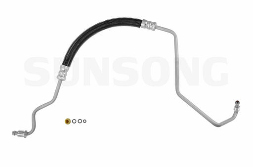 Sunsong 3401547 Power Steering Pressure Line Hose Assembly - Hydroboost To Gear