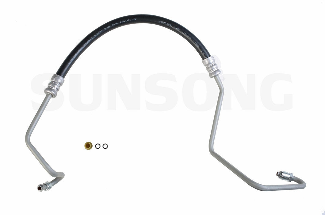Sunsong 3401729 Power Steering Pressure Line Hose Assembly - Pump To Hydroboost