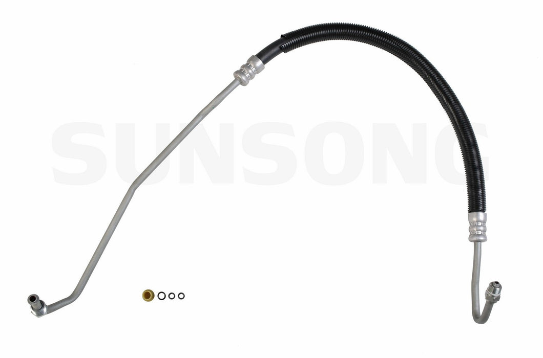 Sunsong 3402406 Power Steering Pressure Line Hose Assembly - Hydroboost To Gear