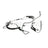 Sunsong 3404786 Power Steering Return Line Hose Assembly - From Gear