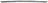 TechPro BM1144126 Bumper Cover Molding - Rear