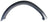 TechPro CH1290110C Wheel Arch Molding - Front Left