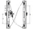 TechPro CH1351148 Window Regulator - Front Right