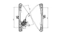 TechPro FO1351167 Window Regulator - Front Right