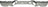 TechPro GM1102549 Bumper Face Bar - Rear