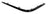 TechPro GM1146120 Bumper Cover Molding - Rear Left