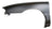 TechPro GM1240145C Fender - Front Left