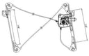 TechPro GM1350126 Window Regulator - Front Left