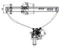 TechPro GM1350137 Window Regulator - Front Left