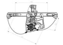 TechPro GM1350155 Window Regulator - Front Left