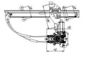 TechPro GM1351124 Window Regulator - Front Right
