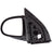TechPro HY1320158 Door Mirror Set - Left