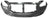 TechPro IN1000252C Bumper Cover - Front