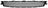 TechPro LX1036105C Bumper Cover Grille - Front