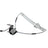 TechPro MA1351116 Window Regulator - Front Right or Rear Right