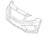 TechPro MB1000601C Bumper Cover - Front