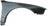 TechPro MI1241145 Fender - Front Right