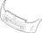 TechPro NI1000287C Bumper Cover - Front