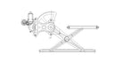 TechPro TO1350167 Window Regulator - Front Left or Rear Left