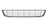 TechPro VW1036139 Bumper Cover Grille - Front
