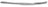 TechPro VW1046106 Bumper Cover Molding - Front Left