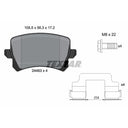 Textar 2448302 Disc Brake Pad Set - Rear