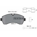 Textar 2920002 Disc Brake Pad Set - Front