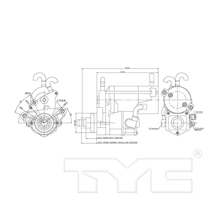 TYC 1-17748 Starter Motor