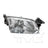 TYC 20-6057-00 Headlight Assembly - Right