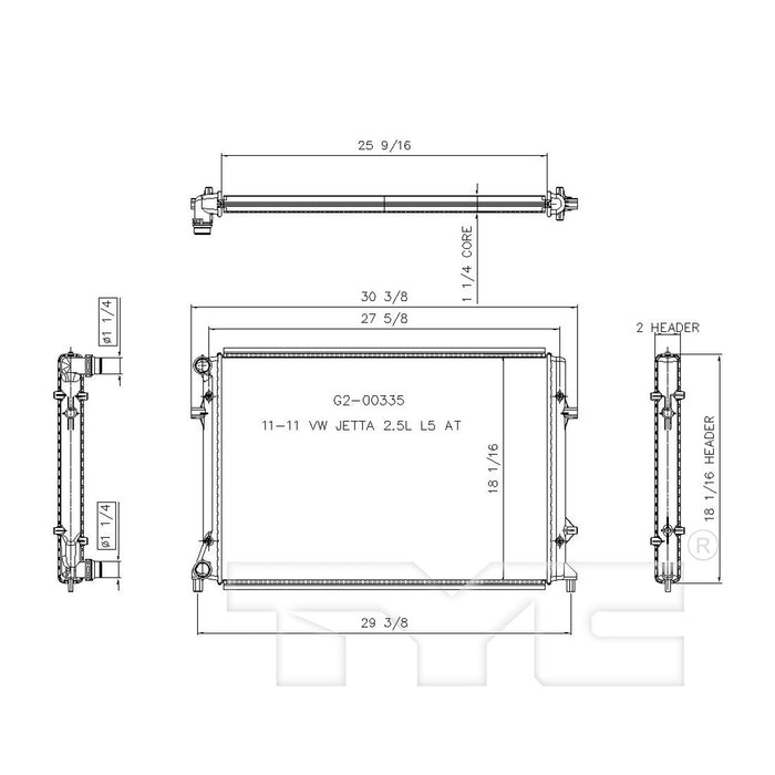 TYC 2964 Radiator