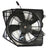 TYC 601580 Dual Radiator and Condenser Fan Assembly - Left