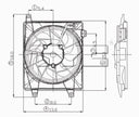 TYC 610480 A/C Condenser Fan Assembly