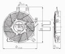 TYC 610770 A/C Condenser Fan Assembly
