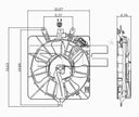 TYC 611010 A/C Condenser Fan Assembly